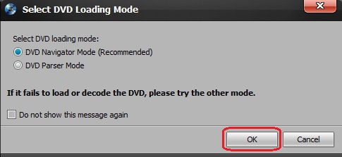 Blu-ray / DVD load mode